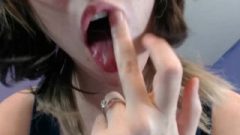 V58 CV Tongue Fetish Suck N Lick Finger *OLD VIDEO* NEWER VIDS IN FULL HD