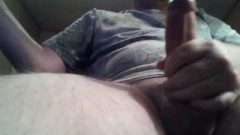 Hubby Stroking His Dick
