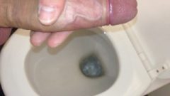 Dirty Boy Is Playing With Cock In Public Toilet