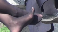 Candid Spicy Nylons Toe Curling, Wiggling Toes