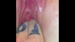 POV Of MissFunSize Squirting Getting Banged With A Dildo To Extreme Squirting