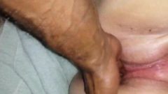 Wet BBW Getting Fingered By Her Black Lover.