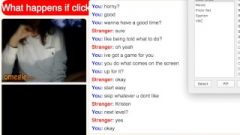 Omegle Whore Kristen Plays Game & Ejaculates