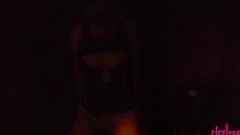 Gothslut Jizzes Multiple Times While Handcuffed To A Pole And Deepthroated