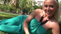 Cute Czech Female At Park Is Seduced For Fuck