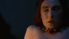 Carice Van Houten – Topless Perky Breasts Sex Scenes – Game Of Thrones S02